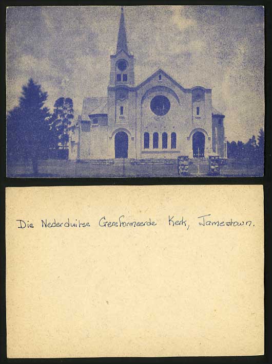 South Africa Eastern Cape Old Card Nederduitse Gereformeerde Jamestown