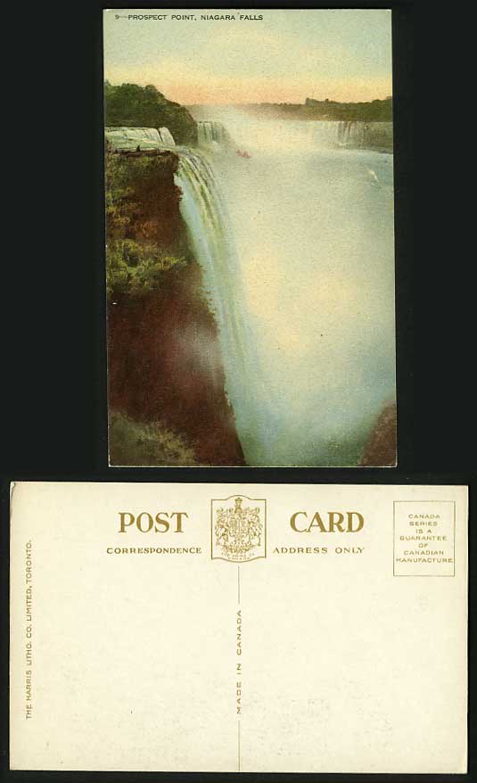 Canada Old Colour Postcard NIAGARA FALLS Prospect Point