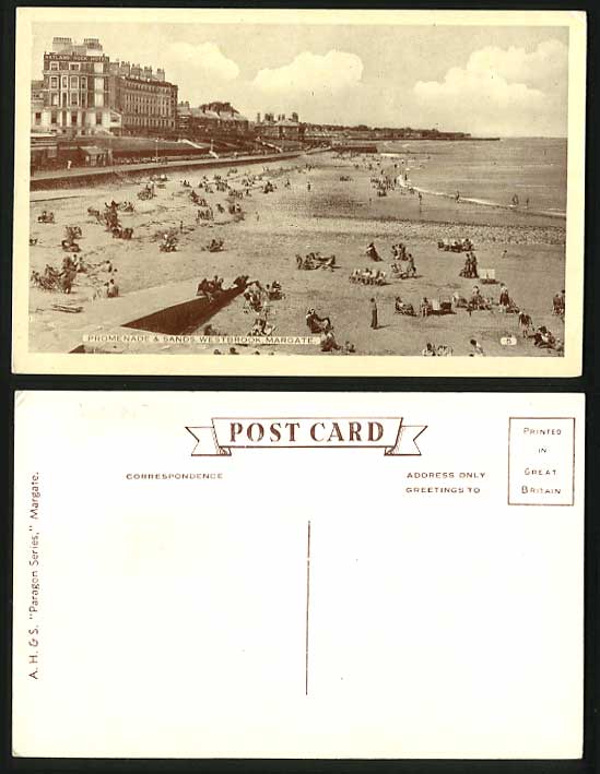 Westbrook Old Postcard - Promenade & NAYLAND ROCK HOTEL