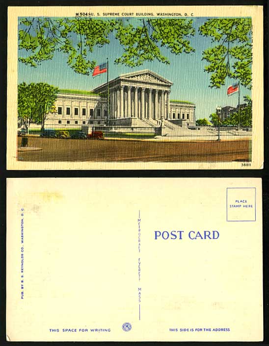 USA Old Postcard WASHINGTON D.C. Supreme Court Building