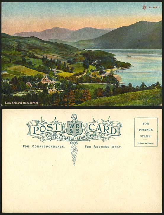 LOCH LOMOND from TARBET - Old Postcard Lake & Mountains