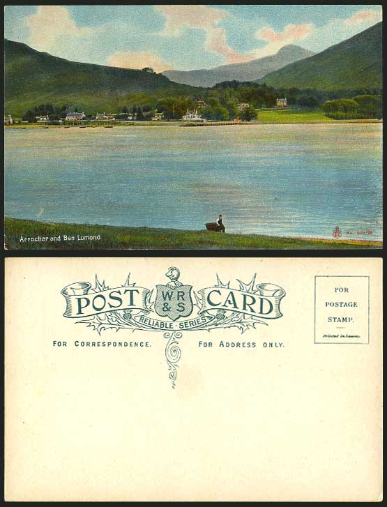 ARROCHAR & BEN LOMOND - Argyllshire Old Colour Postcard