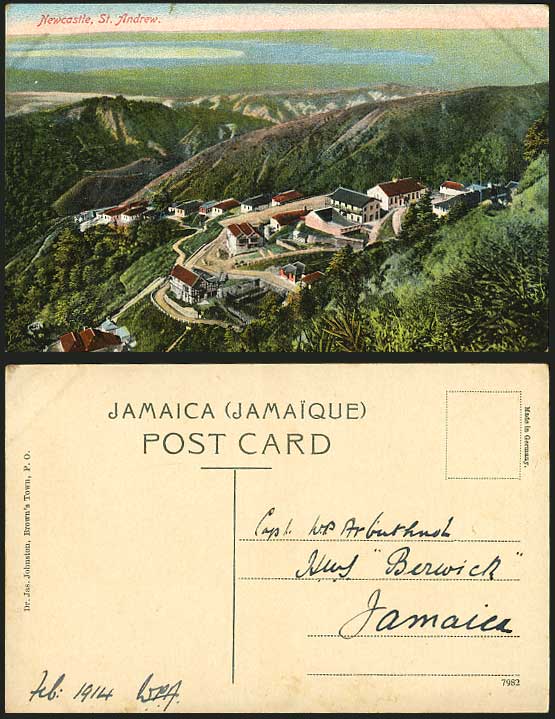Jamaica BWI Old Postcard NEWCASTLE ST. ANDREW Panorama