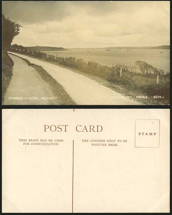 Entrance to The FAL Falmouth Old Postcard Woodbury 3670