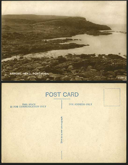 N Ireland Antrim Old R.P. Postcard Ramore Head Portrush