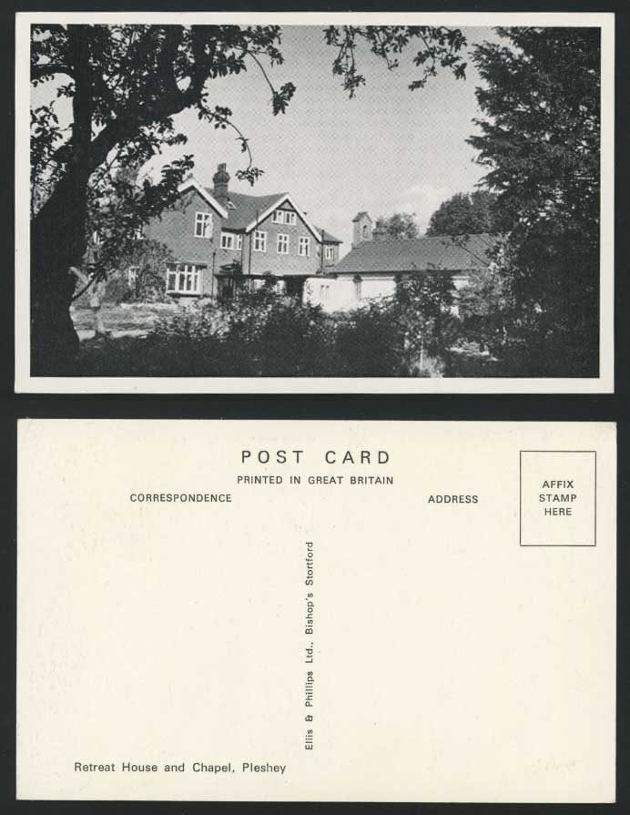 PLESHEY Retreat House, Chapel Church Essex Old Postcard