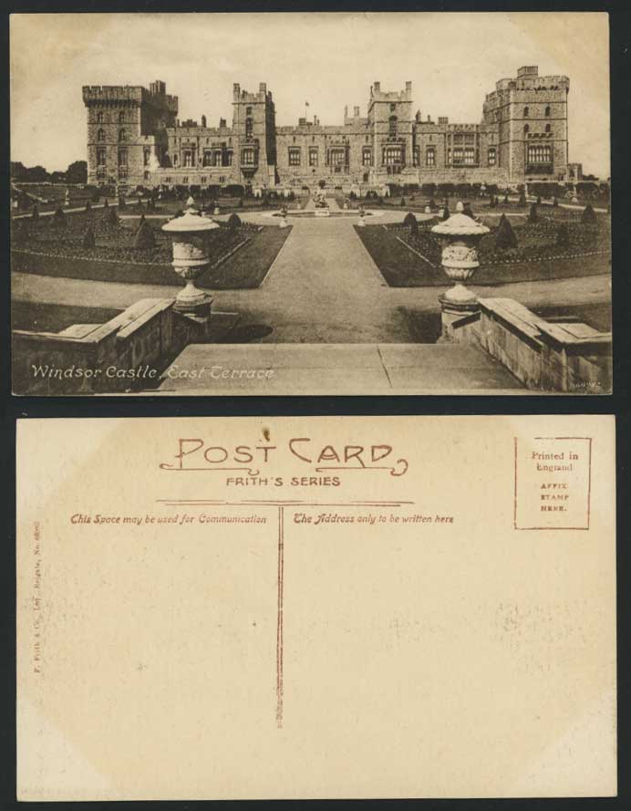 WINDSOR CASTLE EAST TERRACE Old Postcard Frith's Series