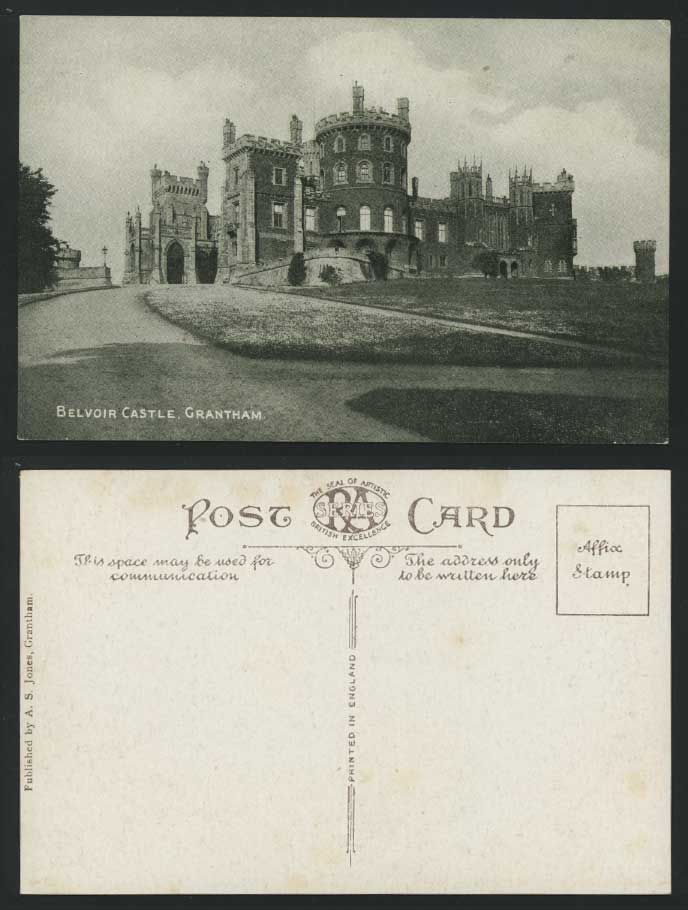 GRANTHAM - THE BELVOIR CASTLE Lincolnshire Old Postcard