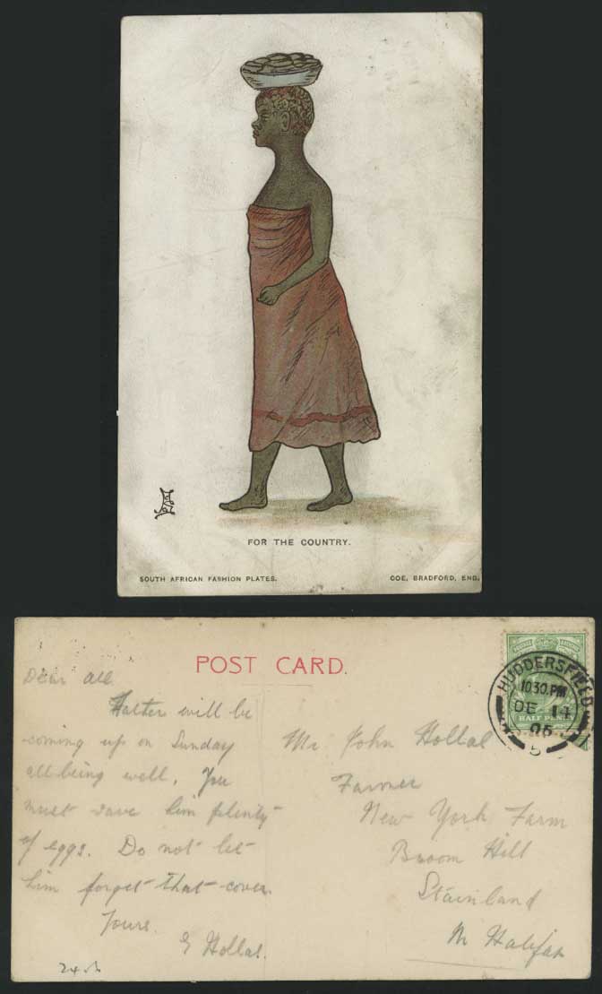 South Africa Fashion Plates - For Country 1906 Postcard