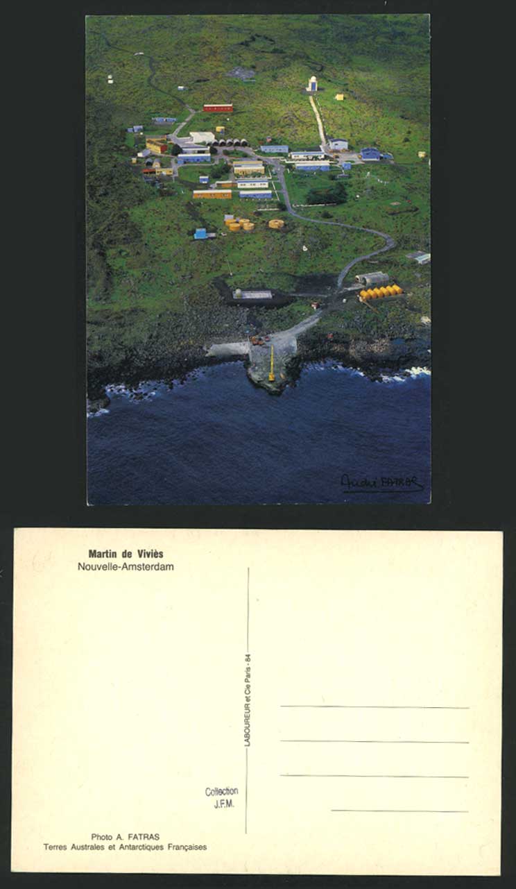 Martin de Vivies, Nouvelle Amsterdam, Air View Postcard