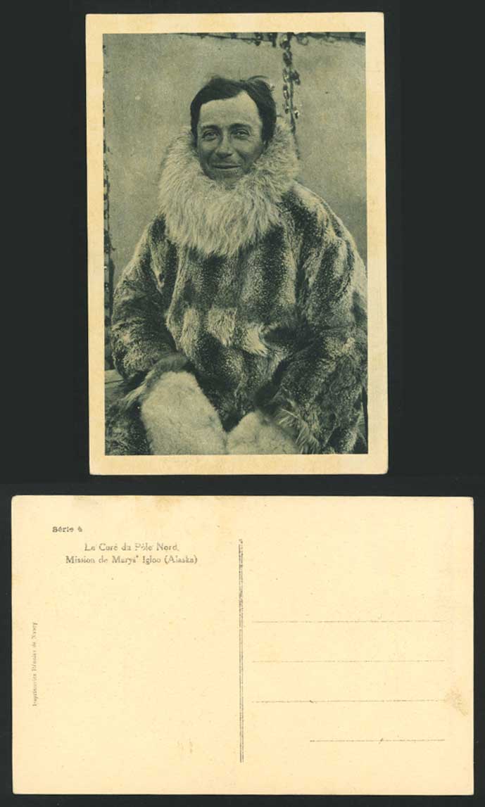 Eskimo Alaska N. Pole Mary's Igloo Mission Old Postcard