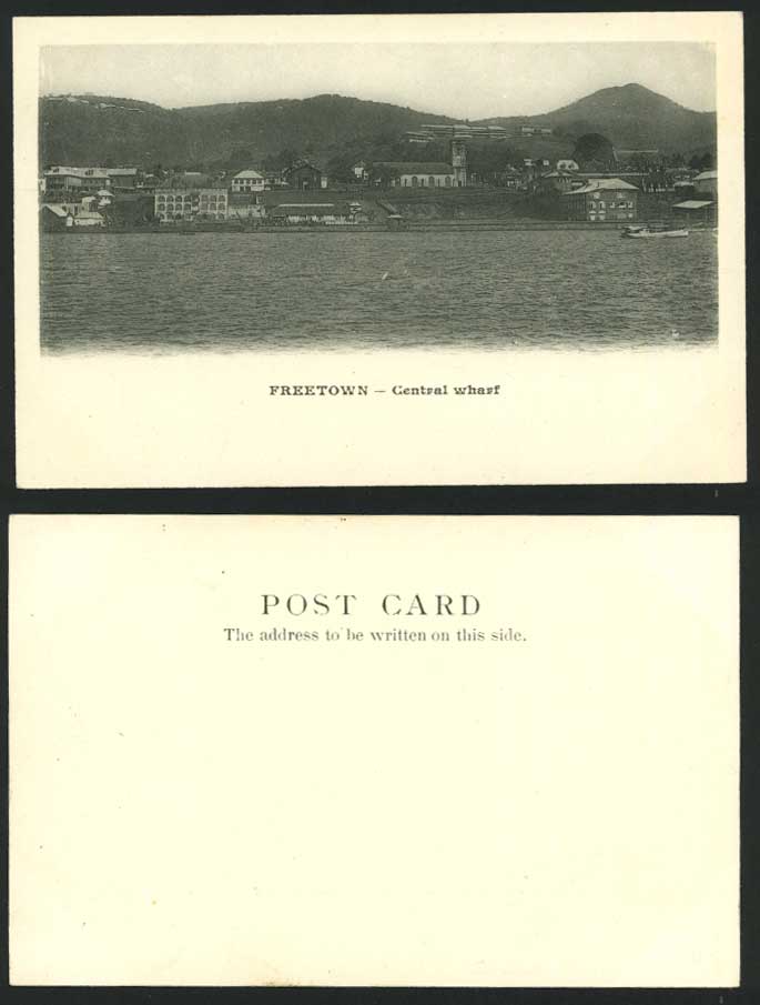 Sierra Leone Old U.B. Postcard CENTRAL WHARF - Freetown