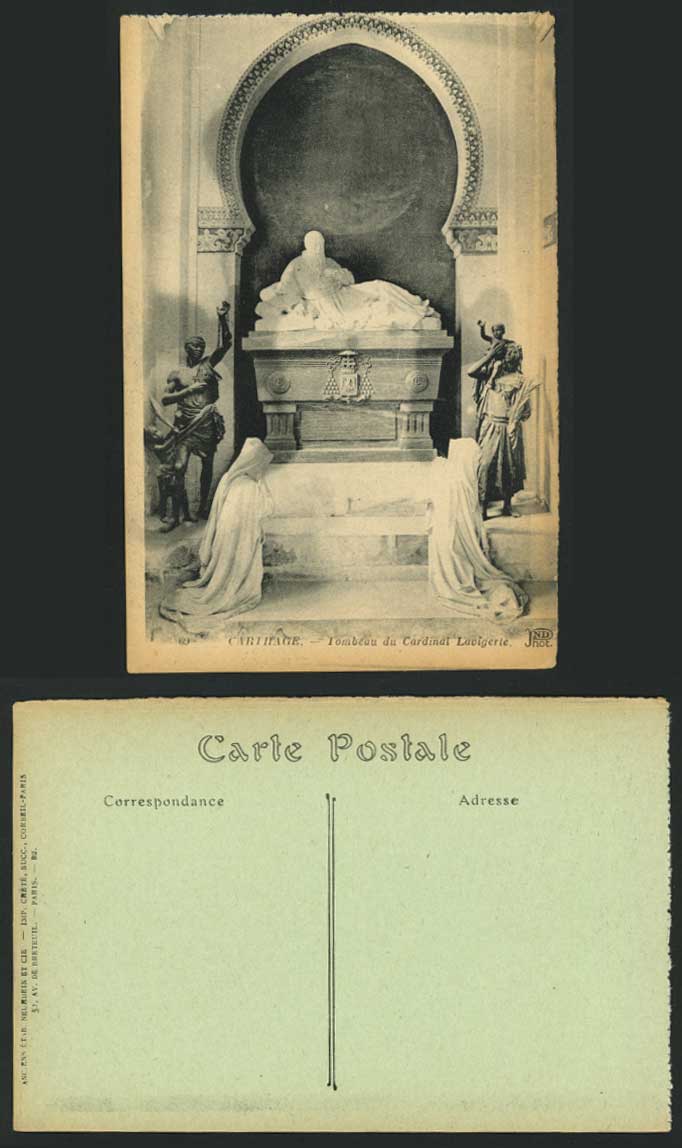 Tunisia Old Postcard CARTHAGE Tomb - Cardinal Lavigerie