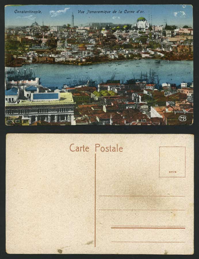 Constantinople Old Postcard Vue Panoramique, CORNE D'OR