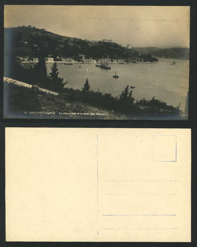 Constantinople Old Postcard Arnaoutkeui Bebek Ct Europe