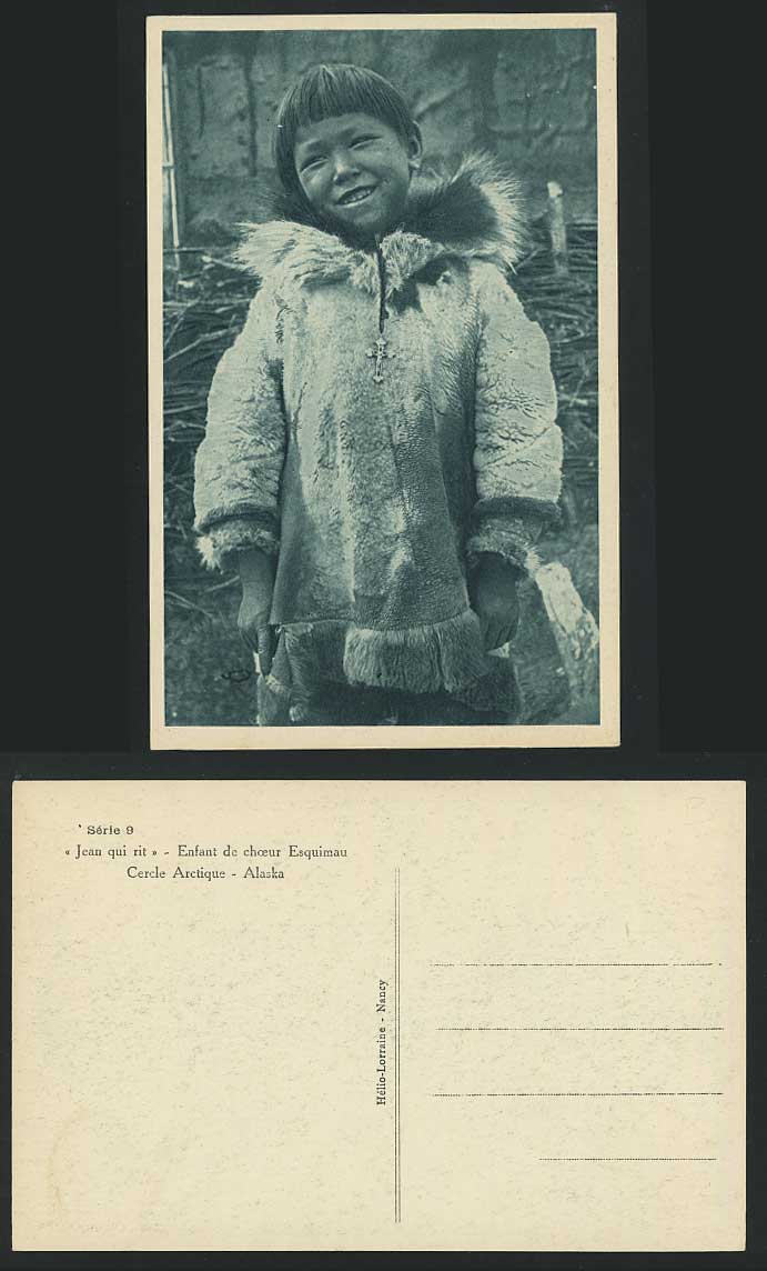 Eskimo Alaska USA Old Postcard GIRL Jean Laughs, Arctic