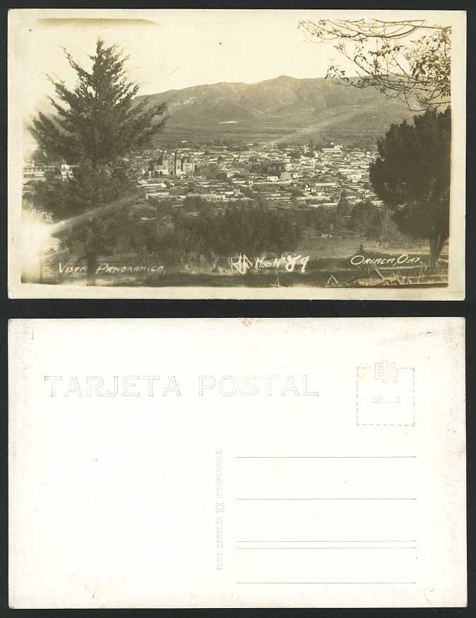 Mexico Old R.P. Postcard Oaxaca Oax. - Vista Panoramica