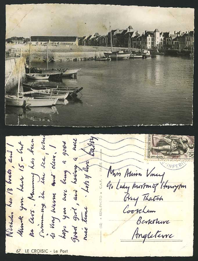Le Croisic Le Port Harbour Boats 1953 Old R.P. Postcard