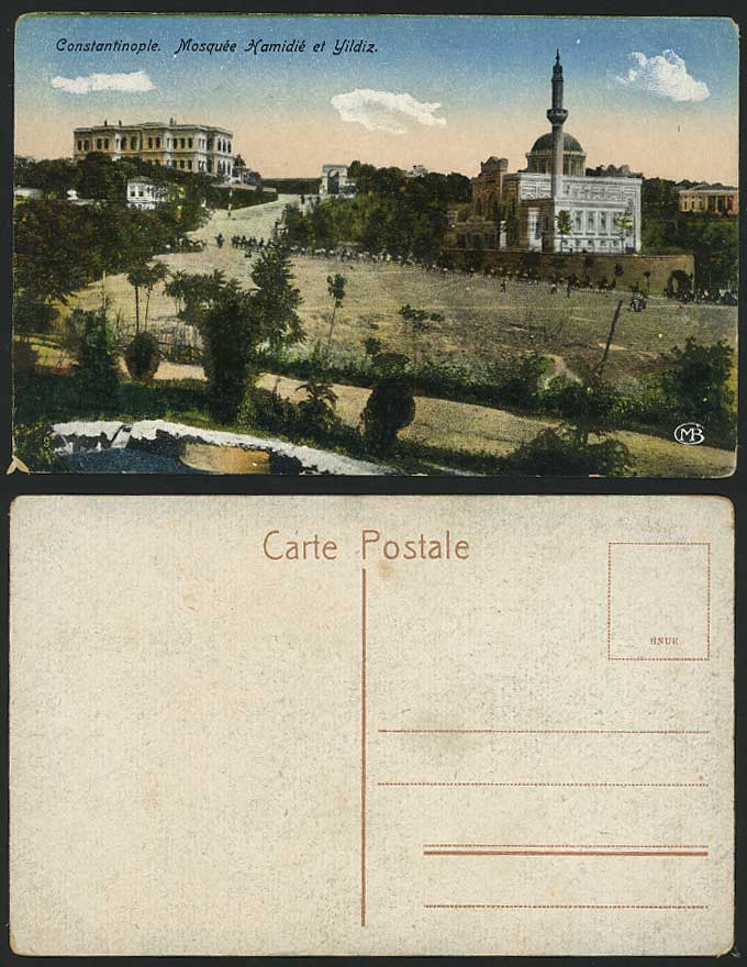 Constantinople Old Postcard - Mosque Hamidie et Yildiz