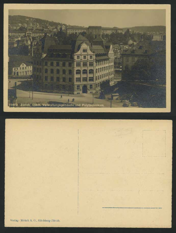 Zuerich Old Postcard Verwaltungsgebaeude, Polytechnikum