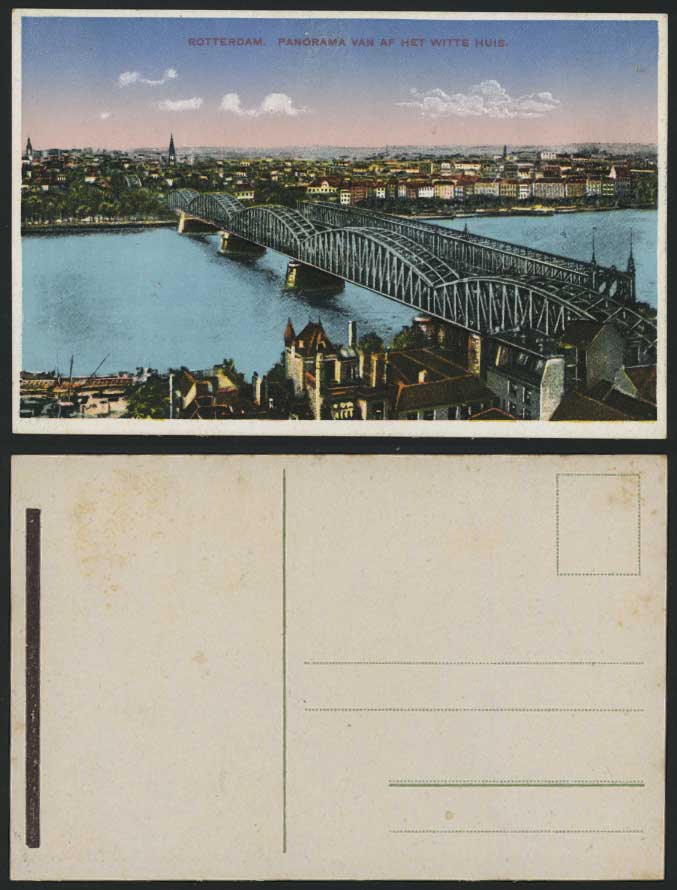 ROTTERDAM - Old Postcard Van Af Het Witte Huis - BRIDGE