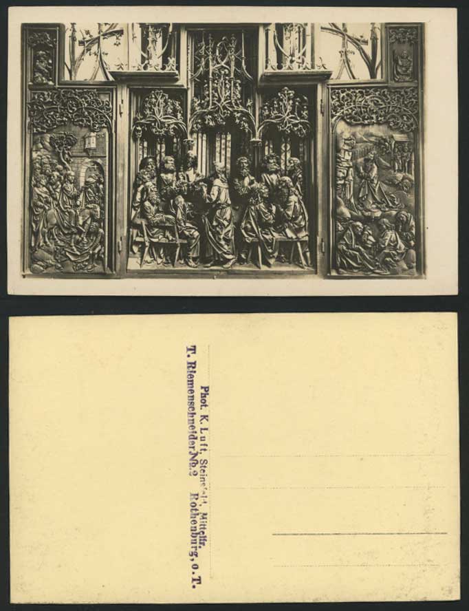 Germany Old Postcard T. Riemenschneider Rothenburg o.T.
