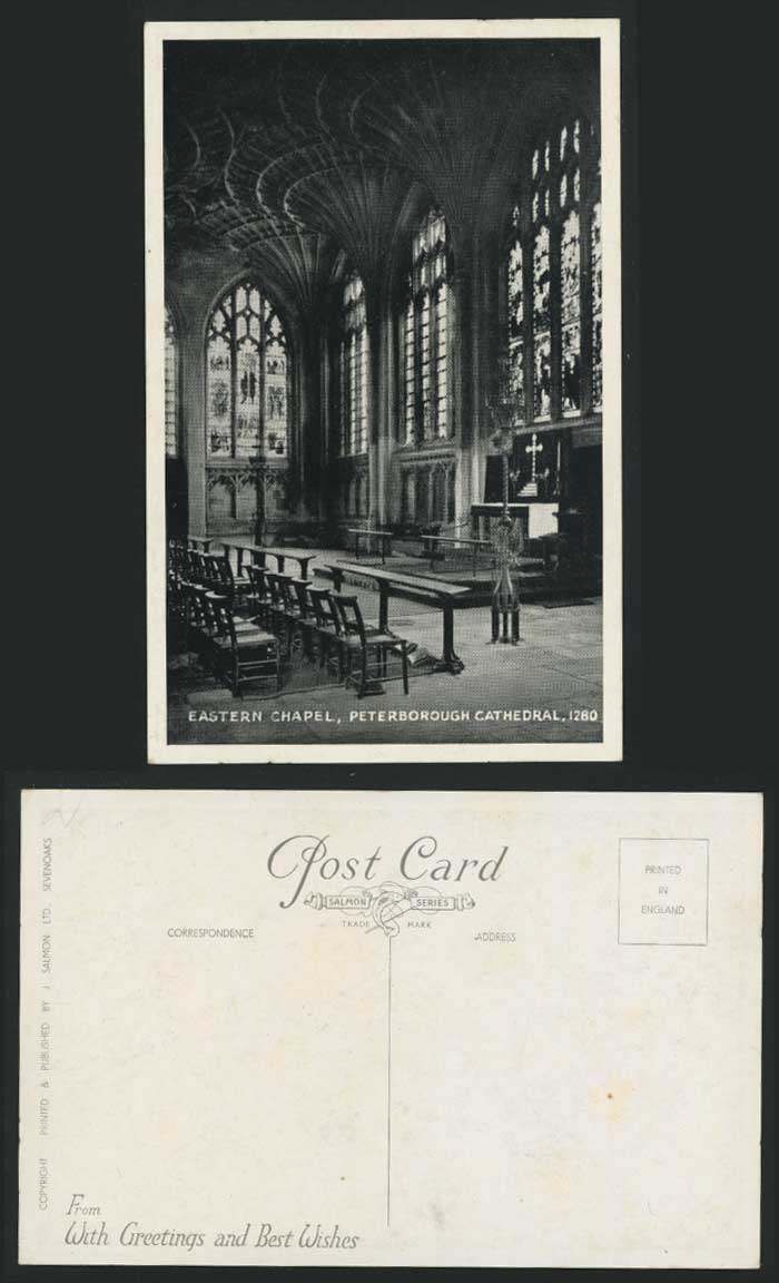 Peterborough Cathedral, The Eastern Chapel Old Postcard