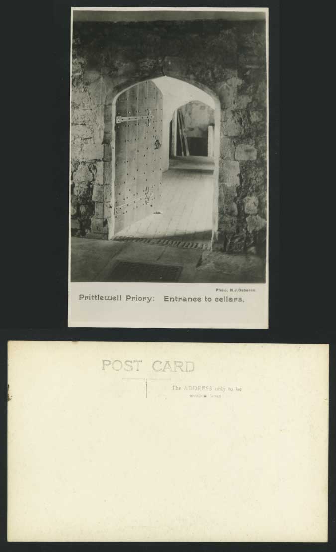 Prittlewell Priory Cellars Entrance, Essex Old Postcard