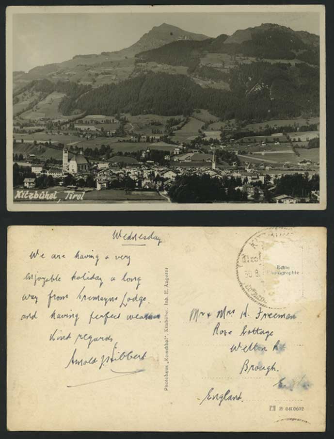 Austria Old R.P. Postcard KITZBUEHEL Mountains in TIROL
