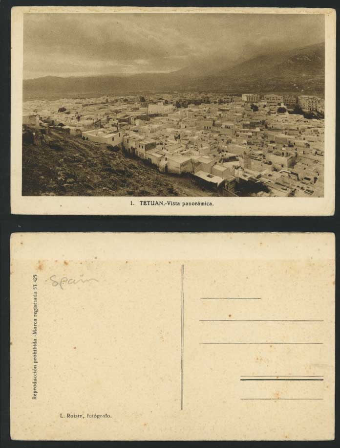 Morocco Old Postcard TETUAN Vista Panoramica - Panorama