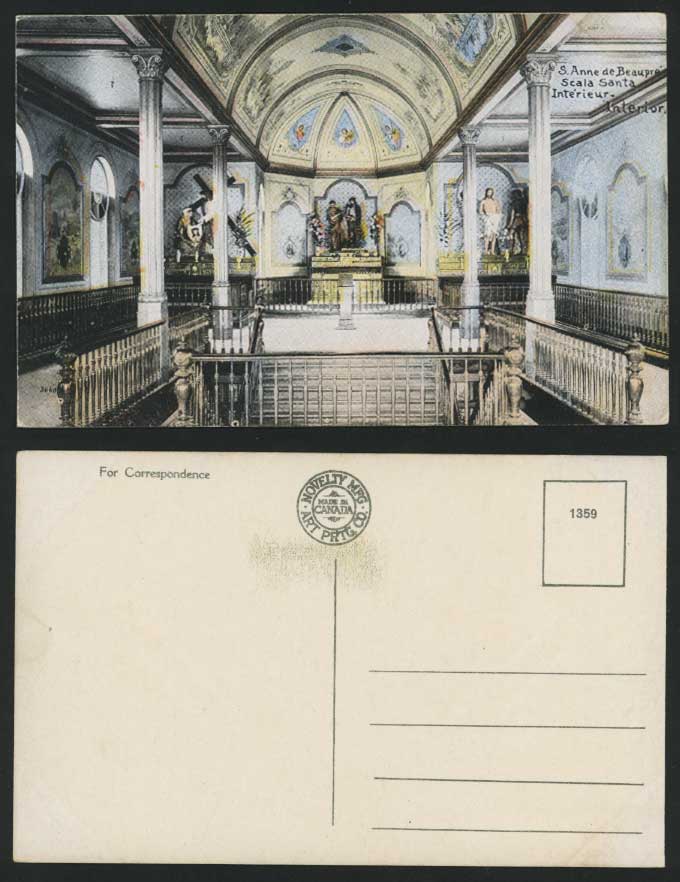S. ANNE de BEAUPRE - Scala Santa, Interior Old Postcard