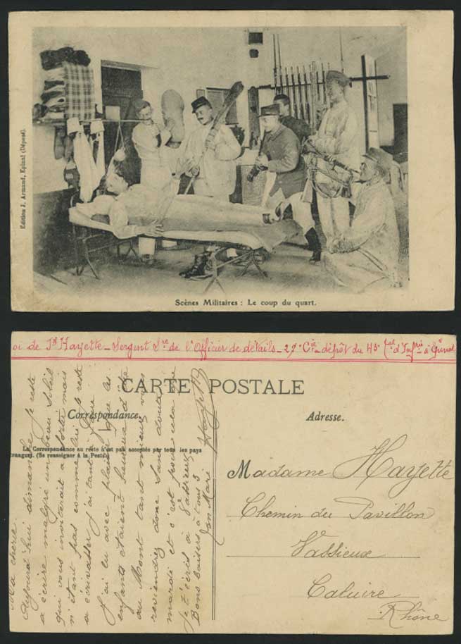 WW1 Military Old Postcard Militaires - LE COUP DU QUART