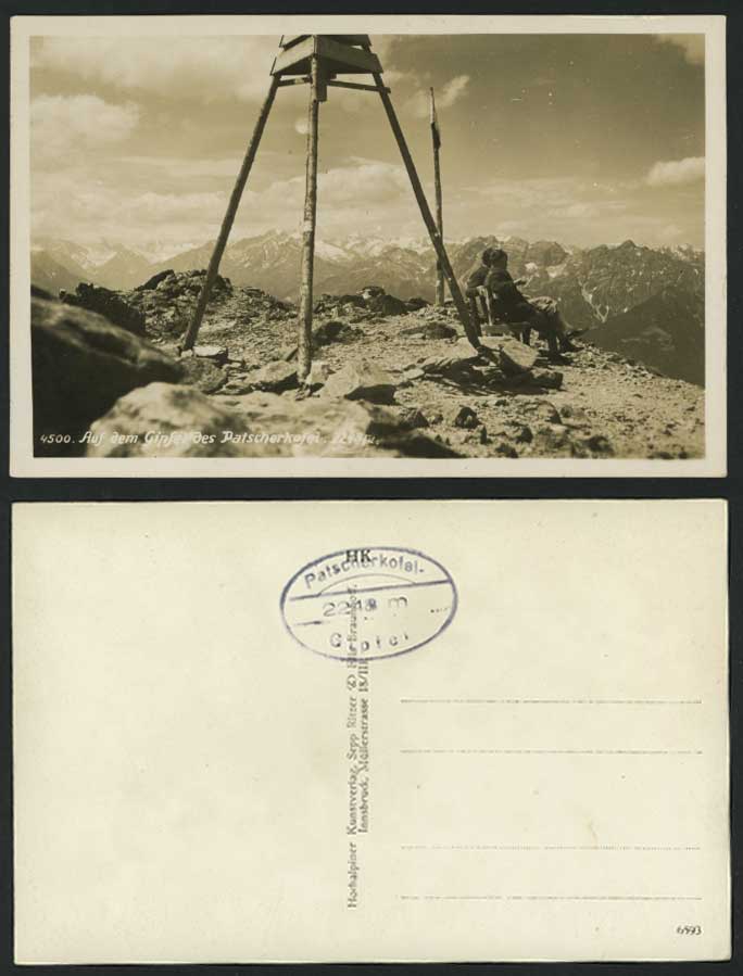 Austria - Auf dem Ginfel des Patscherkofel Old Postcard