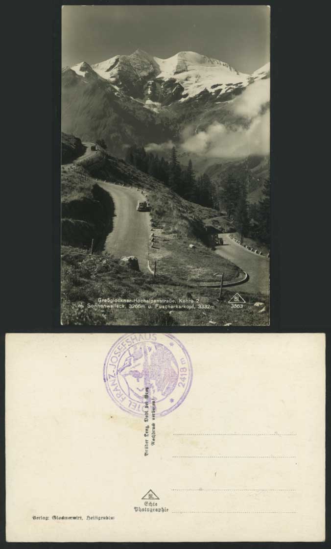 Austria Kehre Sonnenwelleck Fuscherkarkopf Old Postcard