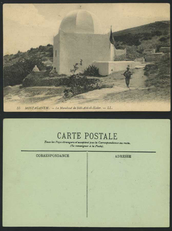 Mostaganem Old Postcard Marabout Sidi-Abd-el-Kader L.L.